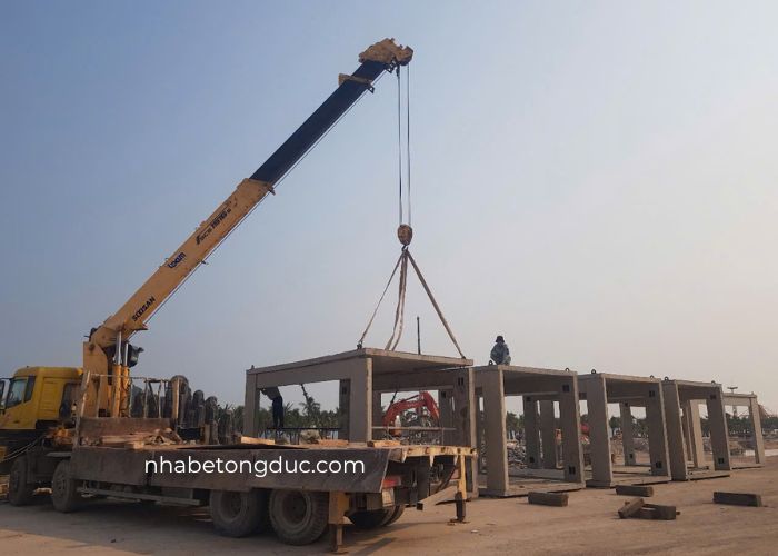 nhà bê tông đúc lắp ghép 