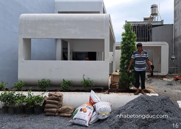 nhà bê tông đúc nguyên khối