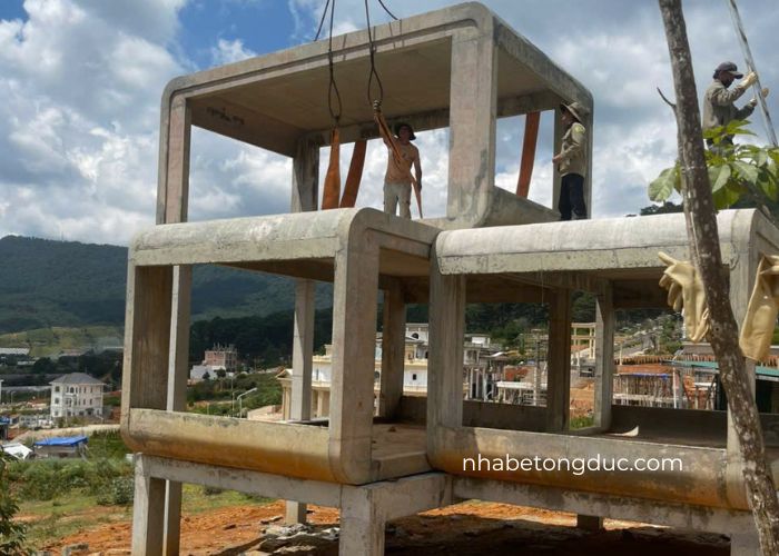 nhà bê tông đúc sẵn