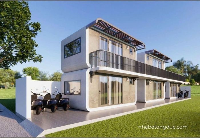nhà bê tông đúc sẵn