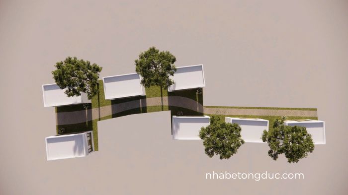 nhà bê tông đúc lắp ghép