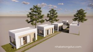 nhà bê tông đúc lắp ghép
