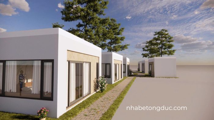 nhà bê tông đúc lắp ghép