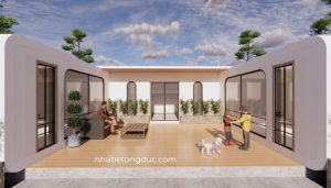 nhà module bê tông đúc sẵn