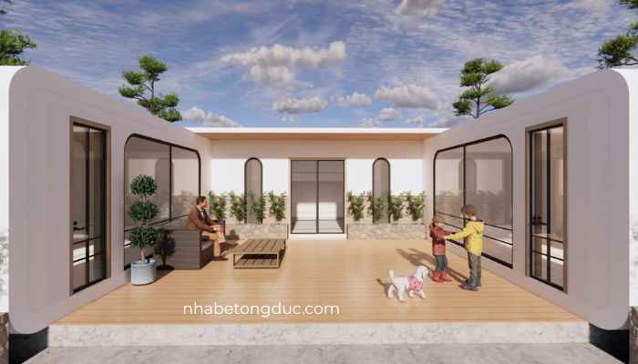 nhà module bê tông đúc sẵn 