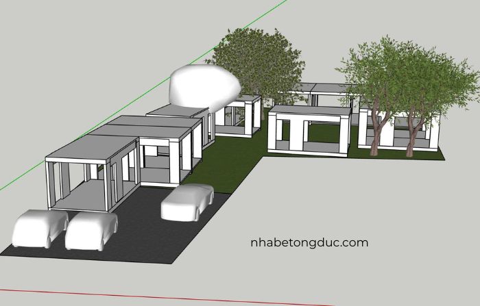 module nhà bê tông đúc sẵn nguyên khối